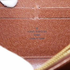 LOUIS VUITTON ジッピーウォレット モノグラム 長財布 ラウンドファスナー 小銭入れ 茶 ブラウン M42616 /AN20