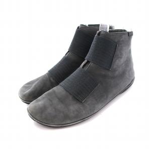 ショートブーツ フラットブーティ 39 グレー K400051 /YM D