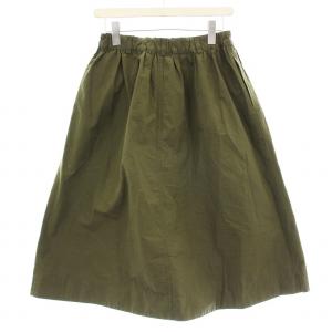 MHL. コットンギャザースカート 595-8132502 ひざ下 スカート 1 カーキ /G