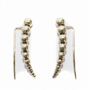 ムーンライトグレープ イヤーカフ 両耳用 ボール 925