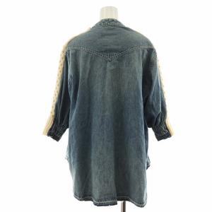 sacai Denim Knit Combo 2 アイボリー ブルー