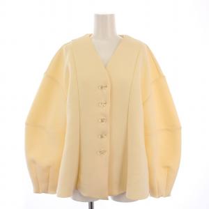 24AW ミックスボタンペプラムカーディガン 長袖 Vネック F ベージュ GAK24210 /BM