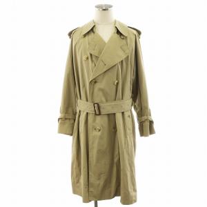 ヴィンテージ トレンチコート 裏地ノバチェック 46 ベージュ