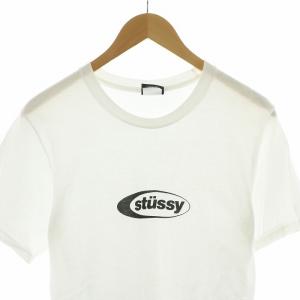 STUSSY Tシャツ 半袖 プリント S ホワイト /NQ