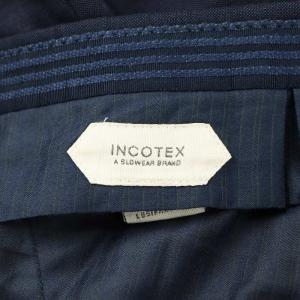 INCOTEX SLIM fit SUPER 100'S パンツ スラックス 50 紺 ネイビー 1NT035 /AN18