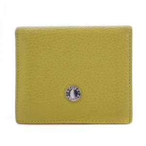 マルチ ウォレット 財布 二つ折り レザー 黄 /BM