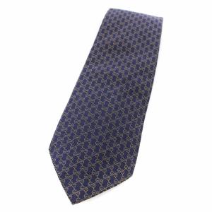 ネクタイ GG柄 シルク 総柄 ネイビー /TK OF