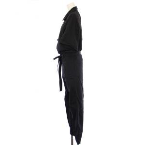 STUNNING LURE トレンチオールインワン ナイロン スラックスパンツ 半袖 レギュラーカラー ベルト 0 黒 ブラック 112780102300