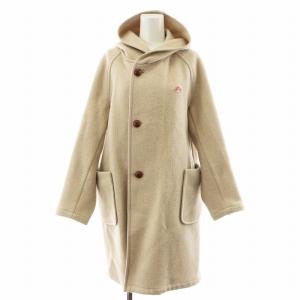 ウールモッサ ウールフードコート ロング丈 アウター 36 ベージュ JD-8905 /AN13
