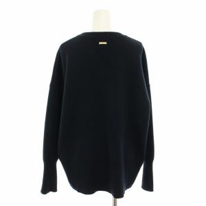 Loungedress GALLARDAGALANTE 23AW ニット セーター クルーネック 長袖 F 紺 ネイビー LDZ1032305A0003 /YT