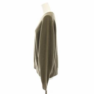 IENA  24AW SUPER180 クルーネックプルオーバー ニット セーター 長袖 タグ付き F カーキ 24080900372040