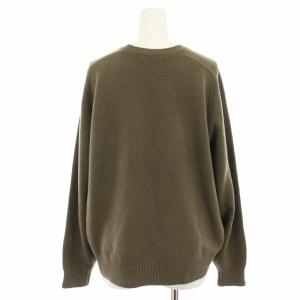 IENA  24AW SUPER180 クルーネックプルオーバー ニット セーター 長袖 タグ付き F カーキ 24080900372040