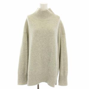 23AW 5Gウールカシミヤタートルネック ニット セーター 長袖 カシミヤ混 38 グレー 316-05-0669