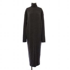 24AW ハーフジップニットワンピース 長袖 ロング F グレー GGZ1042409A0002 /KH