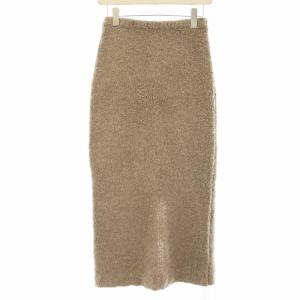 24AW ウールアルパカループニットスカート GGZ1042401A0003 タイト ロング マキシ F