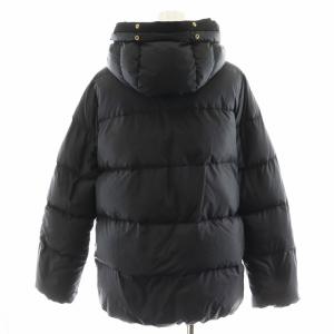 nano universe 西川ダウン ダウンジャケット フード アウター 38 黒 ブラック NL64CT5500TS /AN38