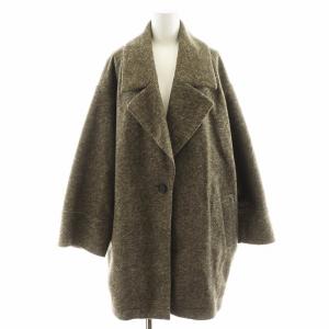 22AW Wスライバーヘリンボーンミドルコート アウター 38 グレー 22020200205140 /AN31