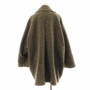 Spick&Span 22AW Wスライバーヘリンボーンミドルコート アウター 38 グレー 22020200205140 /AN31