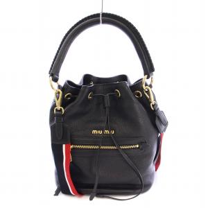miu ミュウミュウ MIU マテラッセレザー 財布 ブラック