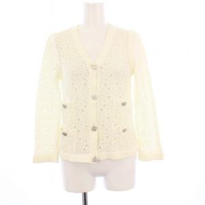 レースカーディガン ココボタン ココマーク 36 ホワイト P43331K04388