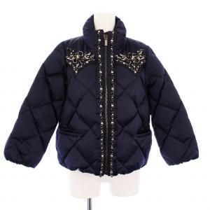 PIUMINO NYLON ダウンジャケット ビジュー 40 ネイビー