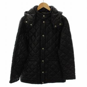 キルティングジャケット フーディ 中綿 38 黒 092DT1003B /RE