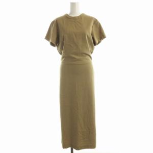 ワンピース ロング 半袖 0 ベージュ 09WF0224042 /EE