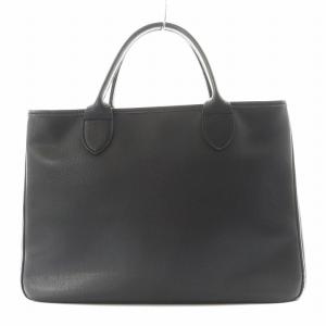 Longchamp トートバッグ ハンドバッグ ポーチ付き レザー 黒 ブラック /AN4