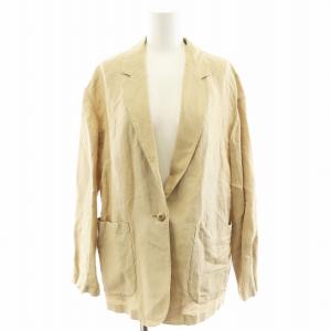 22SS テーラードジャケット 薄手 麻 リネン 38 ベージュ 22-010-220-6011-2-0