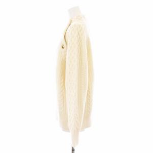 Framework ハミルトンアラン ケーブルニット セーター 長袖 ボトルネック ウール 金ボタン アイボリー 21080220206040