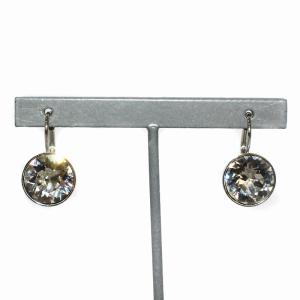 ピアス 両耳用 カラーストーン シルバーカラー クリア /BB