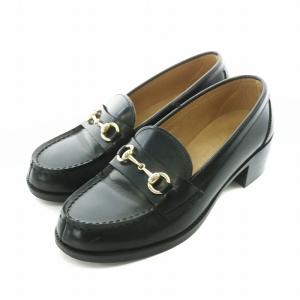 ヒールアップビットローファー モカシン 23cm ブラック /NQ