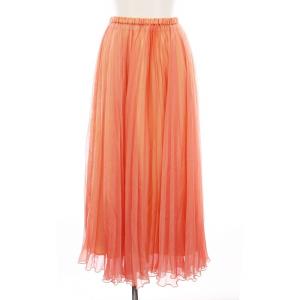 22SS UND 2WAY SHEER CHAMBRAY SKIRT シアー シャンブレー スカート プリーツ