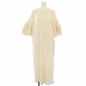 20SS 2WAY AMANDA DRESS 花柄 ロングワンピース 長袖 S ホワイト