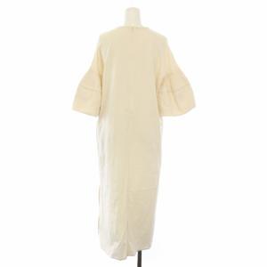 Ameri VINTAGE 23SS OTONA TOWER SLEEVE LONG TOP ワンピース ロング 五分袖 S アイボリー