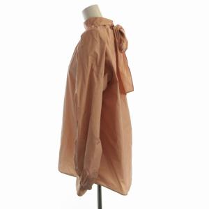 DESIGNWORKS シャツ ブラウス バンドカラー リボン 長袖 38 ピンク 3542-05-10020 /RO