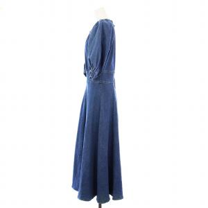 leur logette デニムワンピース ロング 半袖 1ブルー 06416 /KH