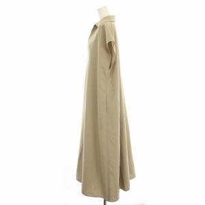 STUNNING LURE 20AW シャツワンピース スキッパー 半袖 マキシ ロング 1 ベージュ 20A115-002 /HN