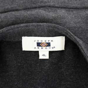 JOSEPH ABBOUD 22AW KARLKARL ニットベスト 総柄 キングサイズ ウール 4L グレー KRJKNW0323