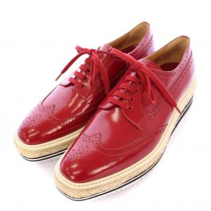 レースアップシューズ 41 レッド