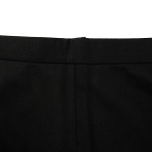 COMME des GARCONS 変形スカート ひざ丈 無地 ウール S 黒 ブラック /BB