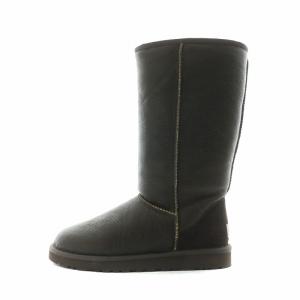 UGG australia ロングブーツ ムートン シープスキン W7 ブラウン F8809G /NQ