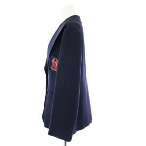 GUCCI MLB NEWYORK YANKEES テーラードジャケッ GGボタン 44 ネイビー 542267