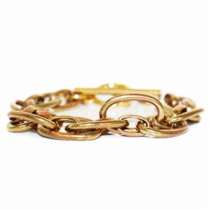 PHILIPPE AUDIBERT PHILIPPEAUDIBERT ダブルチェーンブレスレット オーバルチェーン F ゴールドカラー 31-02-11-02031 /BB