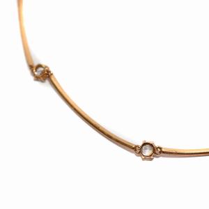 SWAROVSKI ROUND CONA  ネックレス クリスタル ゴールドカラー /BB