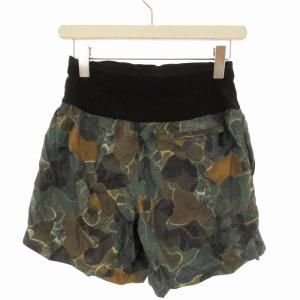 THE NORTH FACE FREE RUN SHORT フリーランショーツ ショートパンツ ハーフパンツ カモフラ 迷彩柄 S 緑