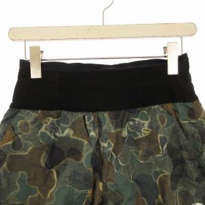 THE NORTH FACE FREE RUN SHORT フリーランショーツ ショートパンツ ハーフパンツ カモフラ 迷彩柄 S 緑