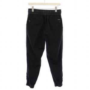 DOLCE&GABBANA ジョガーパンツ イージー ウエストゴム ストレッチ ウール シルク混 46 黒 ブラック /BB