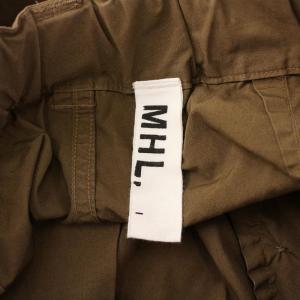 MHL. FINE COMPACT COTTON POPLIN ファインコンパクトコットンポプリン フレアスカート