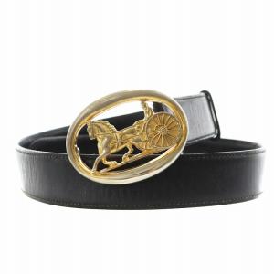 馬車金具 ベルト ハトメ レザー 65 黒 ブラック /AN1 D OH